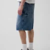 10,5" luźne dżinsowe szorty typu carpenter