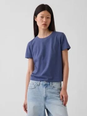 100% bawełna – autentyczny T-shirt w stylu „shrunken”