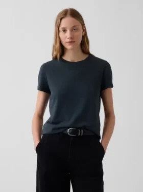 100% bawełna – autentyczny T-shirt w stylu „shrunken”
