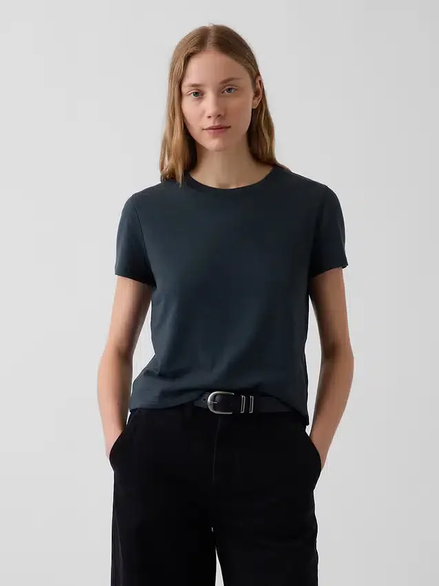 100% bawełna – autentyczny T-shirt w stylu „shrunken”
