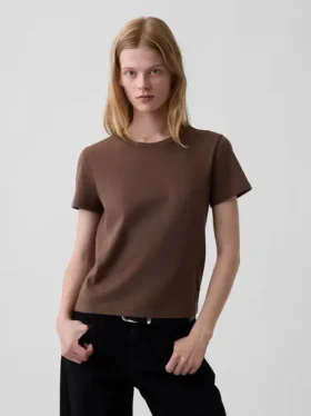 100% bawełna – autentyczny T-shirt w stylu „shrunken”