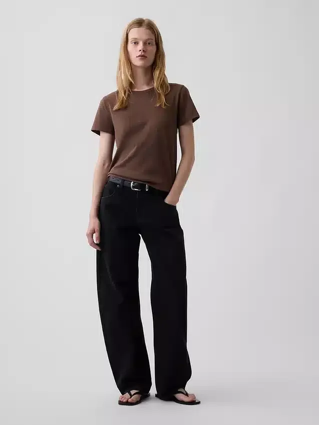 100% bawełna – autentyczny T-shirt w stylu „shrunken”