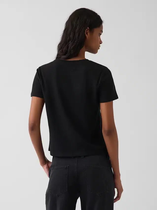 100% bawełna – autentyczny T-shirt w stylu „shrunken”