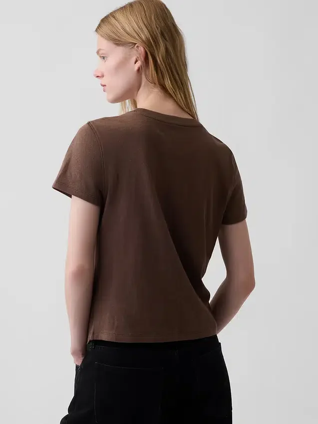 100% bawełna – autentyczny T-shirt w stylu „shrunken”