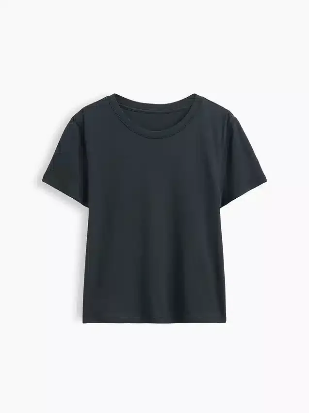 100% bawełna – autentyczny T-shirt w stylu „shrunken”