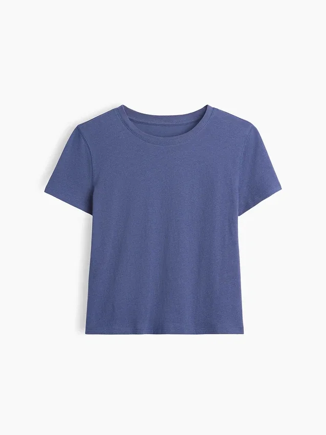 100% bawełna – autentyczny T-shirt w stylu „shrunken”