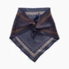 100% jedwab, oversize'owa trójkątna chusta typu bandana