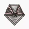 100% jedwab, oversize'owa trójkątna chusta typu bandana