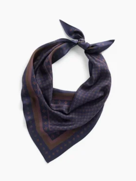 100% jedwab, oversize’owa trójkątna chusta typu bandana