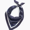 100% jedwab, oversize'owa trójkątna chusta typu bandana