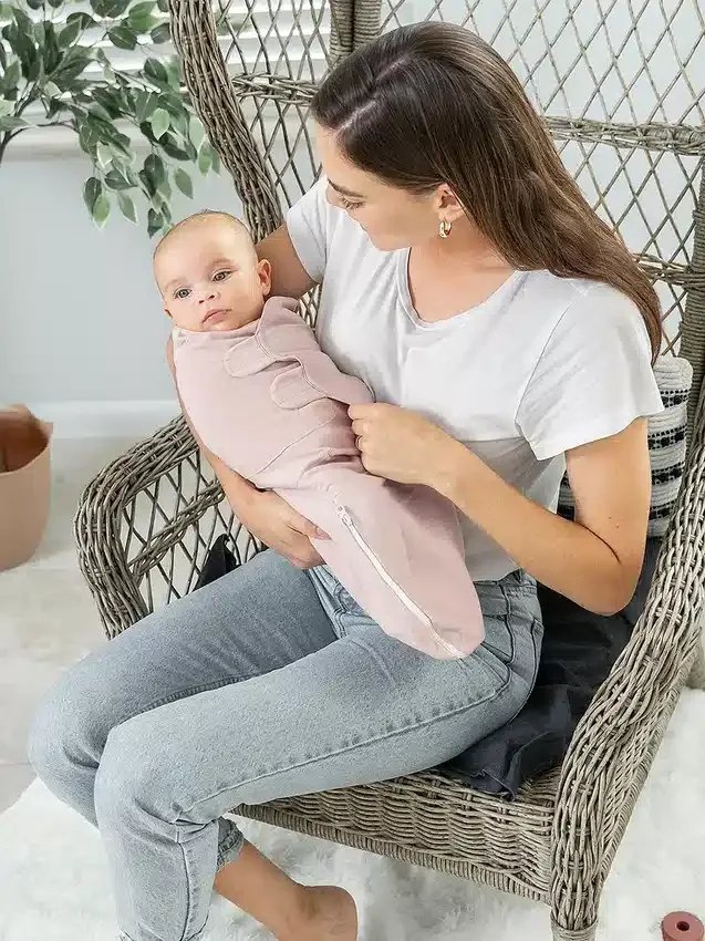 Łatwe w użyciu kocyki do owijania Comfy Cubs z zamkiem błyskawicznym