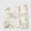 Bambusowy kocyk dziecięcy „Gilded Bird Safari Toile”