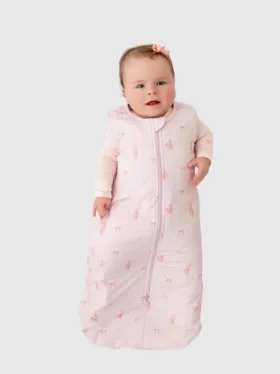 Bambusowy śpiworek „Little Ballerina” 0–12 miesięcy