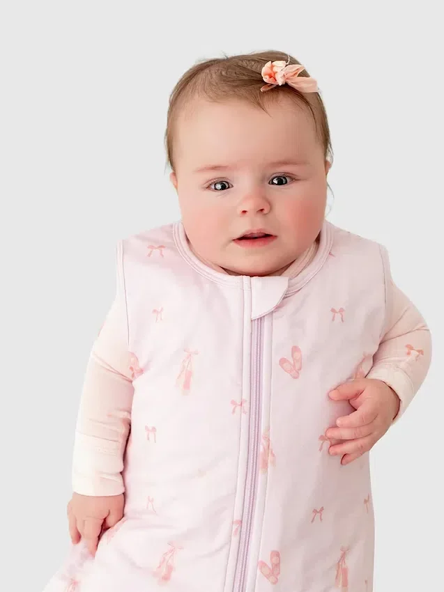 Bambusowy śpiworek „Little Ballerina” 0–12 miesięcy