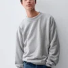 Bardzo gruba bluza z dzianiny frotte typu French Terry