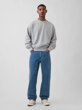 Bardzo gruba bluza z dzianiny frotte typu French Terry
