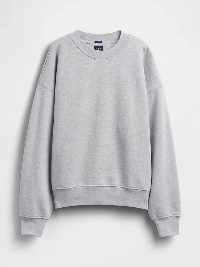 Bardzo gruba bluza z dzianiny frotte typu French Terry