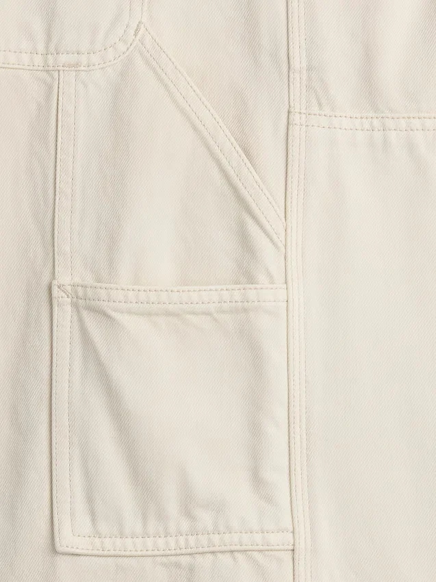 Bardzo luźne jeansy typu carpenter z podwójnymi kolanami