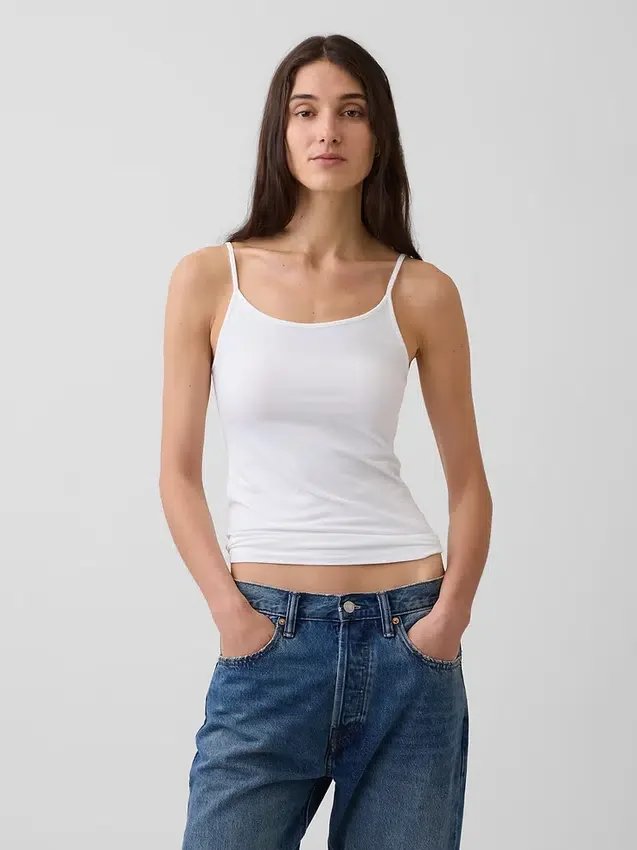 Basic Cami z gęstej dzianiny