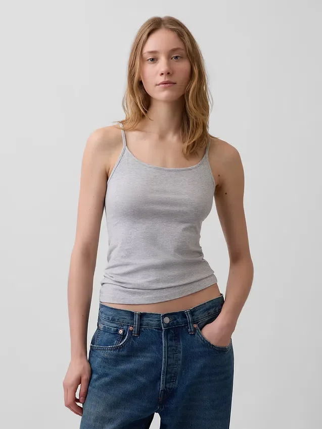 Basic Cami z gęstej dzianiny