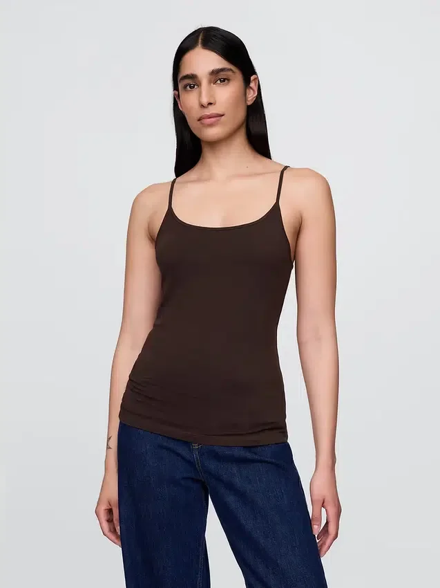 Basic Cami z gęstej dzianiny