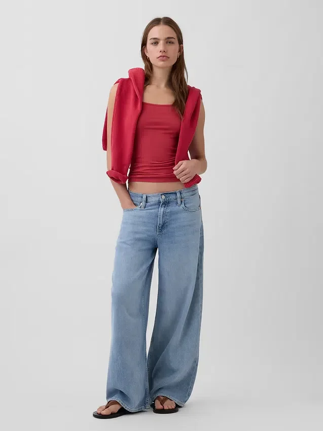 Basic Cami z gęstej dzianiny
