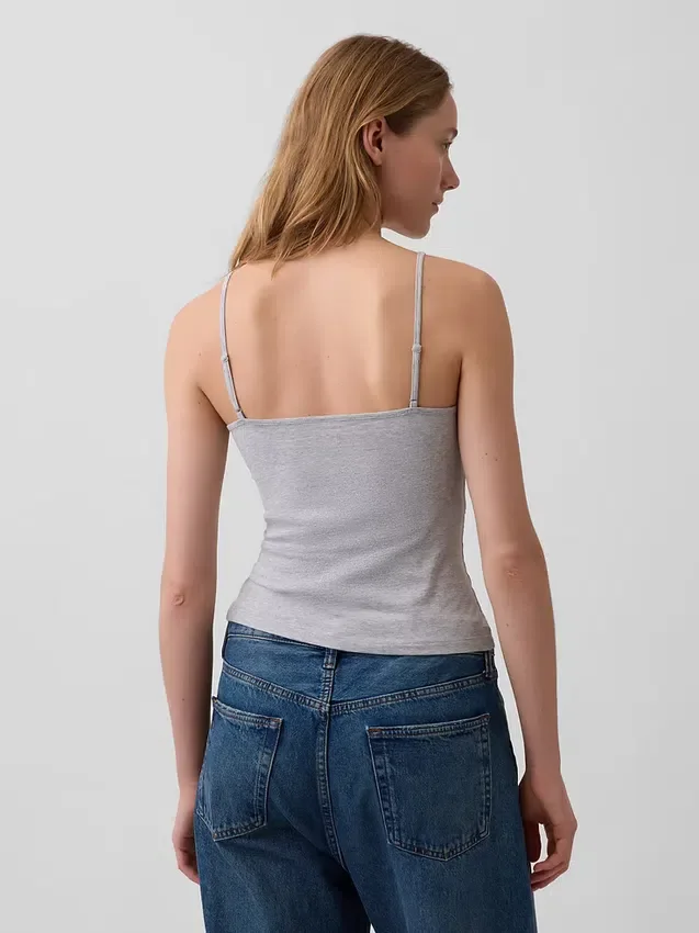 Basic Cami z gęstej dzianiny