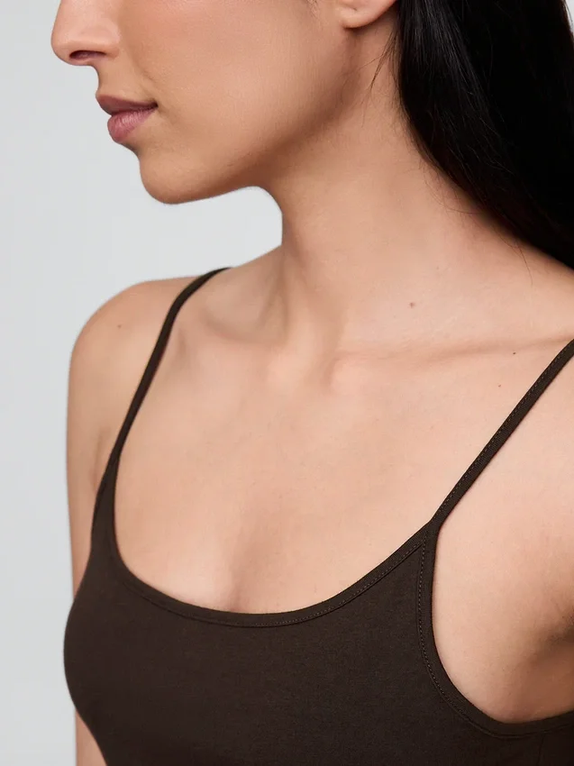 Basic Cami z gęstej dzianiny