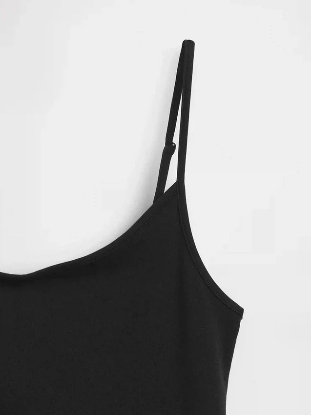 Basic Cami z gęstej dzianiny