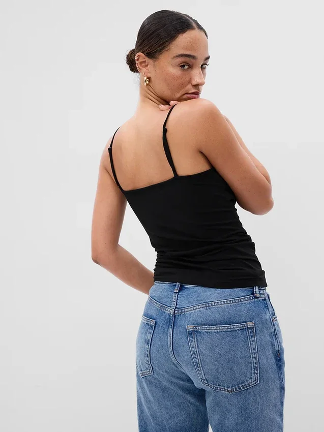 Basic Cami z gęstej dzianiny