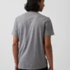 Bawełniany T-shirt z dekoltem w serek