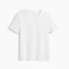 Bawełniany T-shirt z dekoltem w serek