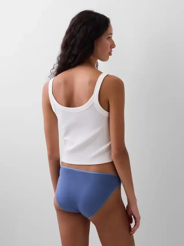 Bikini z elastycznej bawełny organicznej (pakiet 3 szt.)
