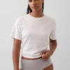 Bikini z wysokim stanem z elastycznej bawełny organicznej