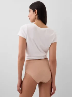 Bikini z wysokim stanem z elastycznej bawełny organicznej