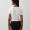 Bikini z wysokim stanem z elastycznej bawełny organicznej