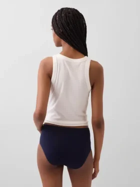 Bikini z wysokim stanem z elastycznej bawełny organicznej