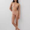 Bikini z wysokim stanem z elastycznej bawełny organicznej