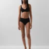 Bikini z wysokim stanem z elastycznej bawełny organicznej
