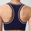 Biustonosz sportowy GapFit Smooth z plecami typu racerback, przeznaczony do ćwiczeń o średniej intensywności