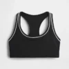 Biustonosz sportowy GapFit Smooth z plecami typu racerback, przeznaczony do ćwiczeń o średniej intensywności