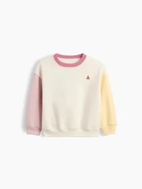 Bluza dla niemowląt i Maluchów Vintagesoft z kontrastowymi wstawkami