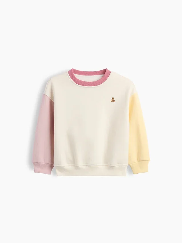 Bluza dla niemowląt i Maluchów Vintagesoft z kontrastowymi wstawkami