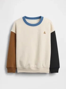 Bluza dla niemowląt i Maluchów Vintagesoft z kontrastowymi wstawkami