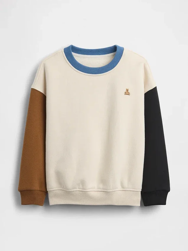 Bluza dla niemowląt i Maluchów Vintagesoft z kontrastowymi wstawkami