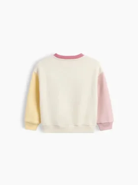Bluza dla niemowląt i Maluchów Vintagesoft z kontrastowymi wstawkami