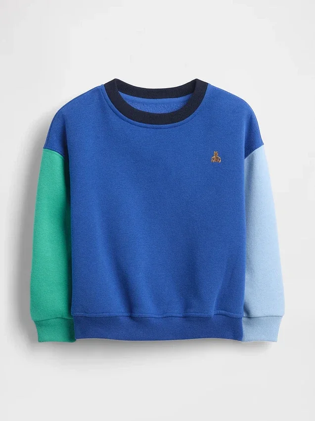 Bluza dla niemowląt i Maluchów Vintagesoft z kontrastowymi wstawkami