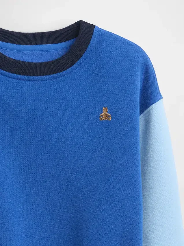 Bluza dla niemowląt i Maluchów Vintagesoft z kontrastowymi wstawkami