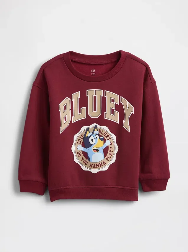 Bluza dla niemowląt i Maluchów Vintagesoft z nadrukiem Bluey