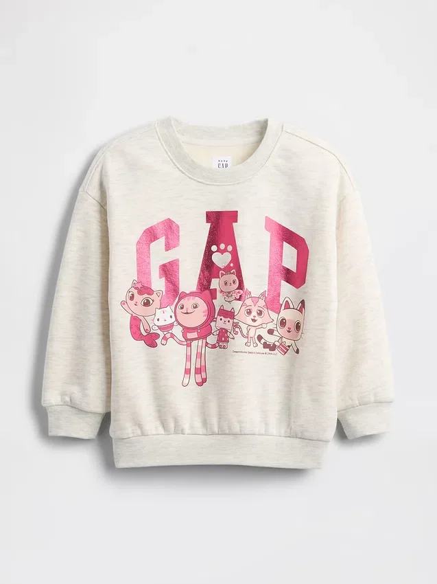Bluza dla niemowląt i maluchów z logo Gabby Cat z serii Vintagesoft